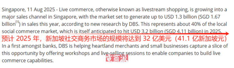 新加坡直播市场雄起，销售额五年翻一番