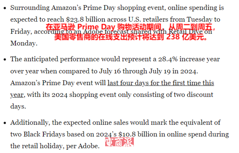 Prime Day客流被截胡，前四小时销售额大幅下降
