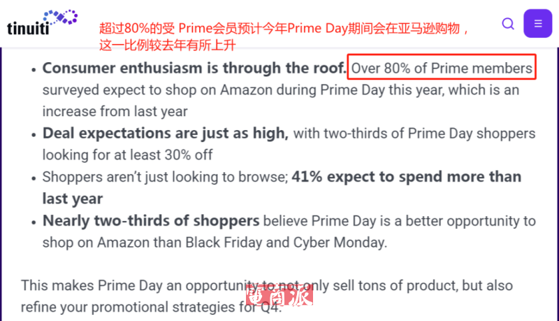 亚马逊Prime Day人气不减，八成会员计划下单