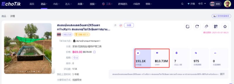 TikTok再现带货神话，一张遮阳网爆卖15万件