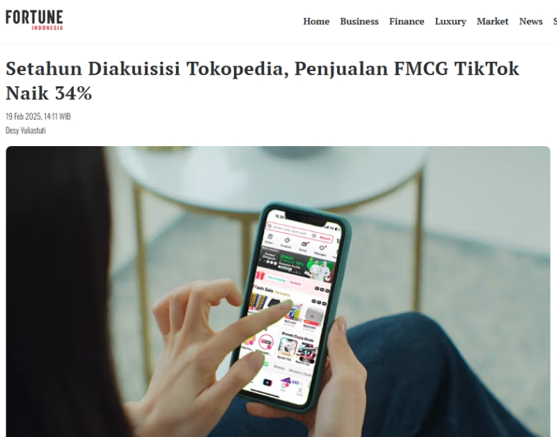 印尼快消品市场前景大好，TikTok与Tokopedia加速布局