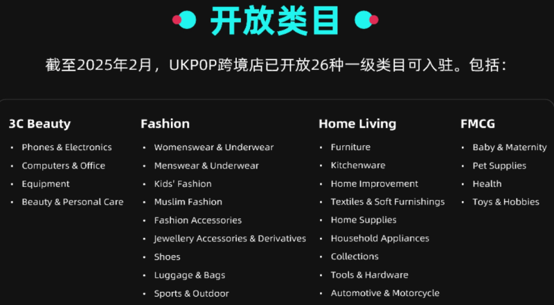 TikTok Shop英国跨境小店预计2月底开放入驻