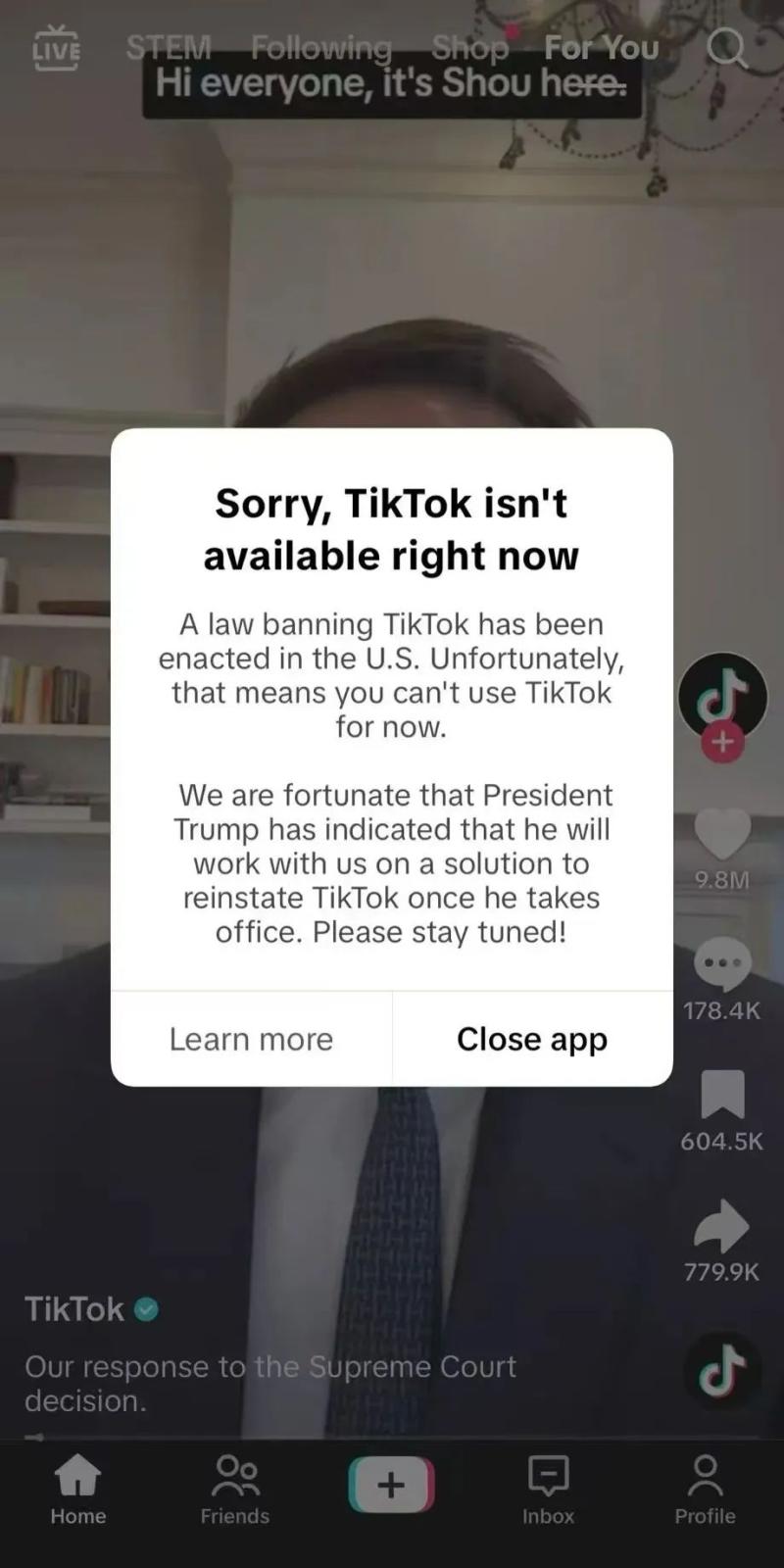 Welcome back！TikTok恢复在美服务