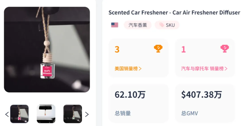 几美元香薰在TikTok上卖爆了，一个月狂销十几万