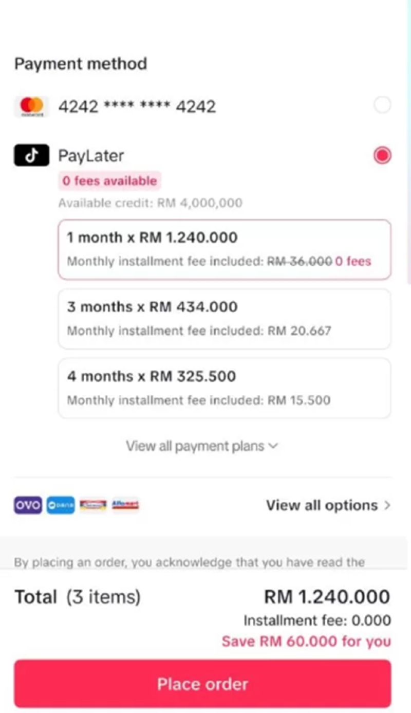 在马来西亚上线先买后付，TikTok多了一张王牌