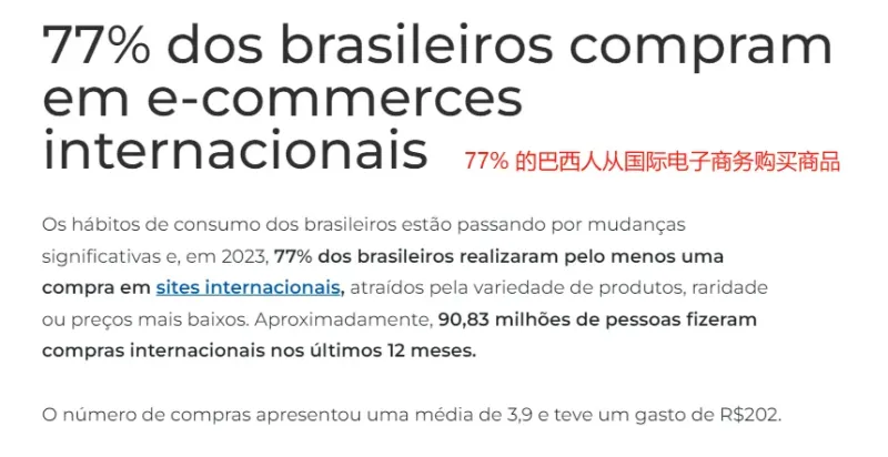 巴西是真的火了，超七成消费者热衷跨境网购
