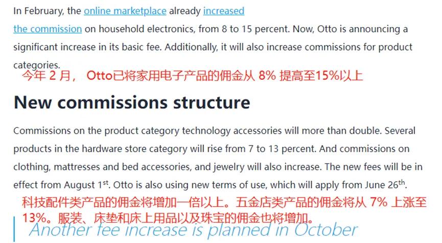 Otto佣金涨了又涨，卖家纷纷撤离