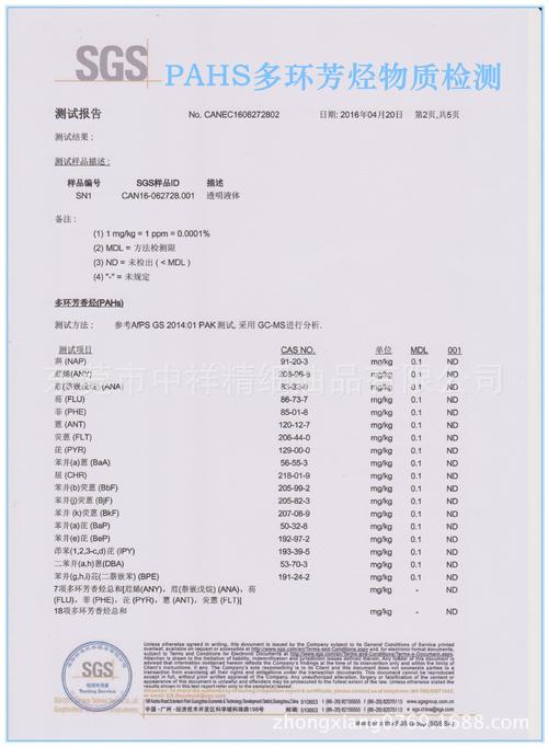 pahs是什么测试项目?POHS管控物质检测标准和测试要求