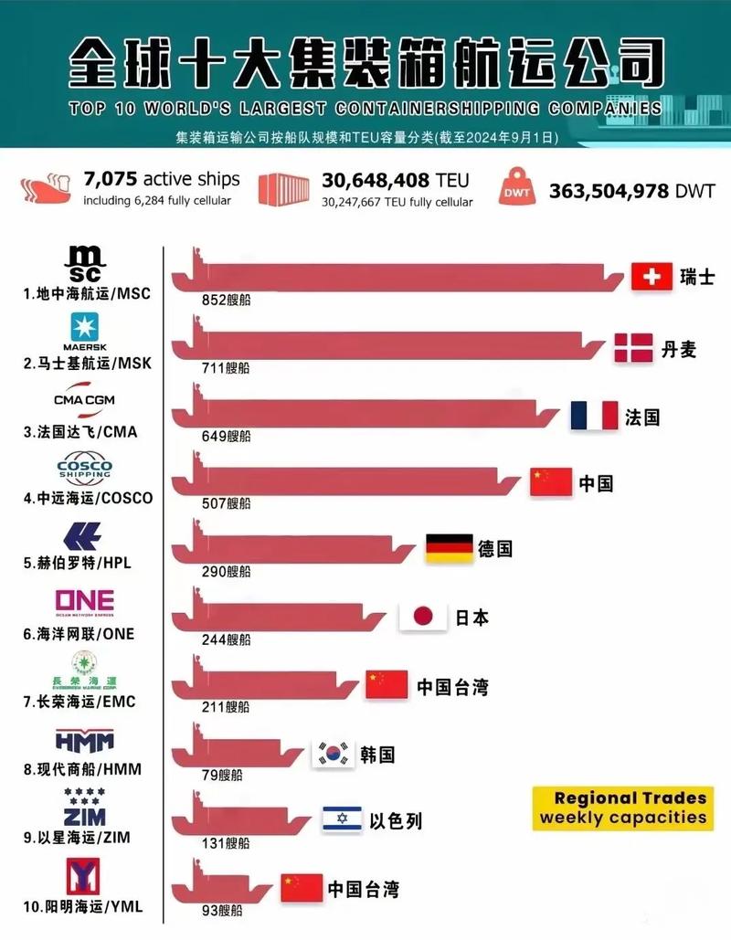 海运公司是做什么的？全球十大海运公司排行榜